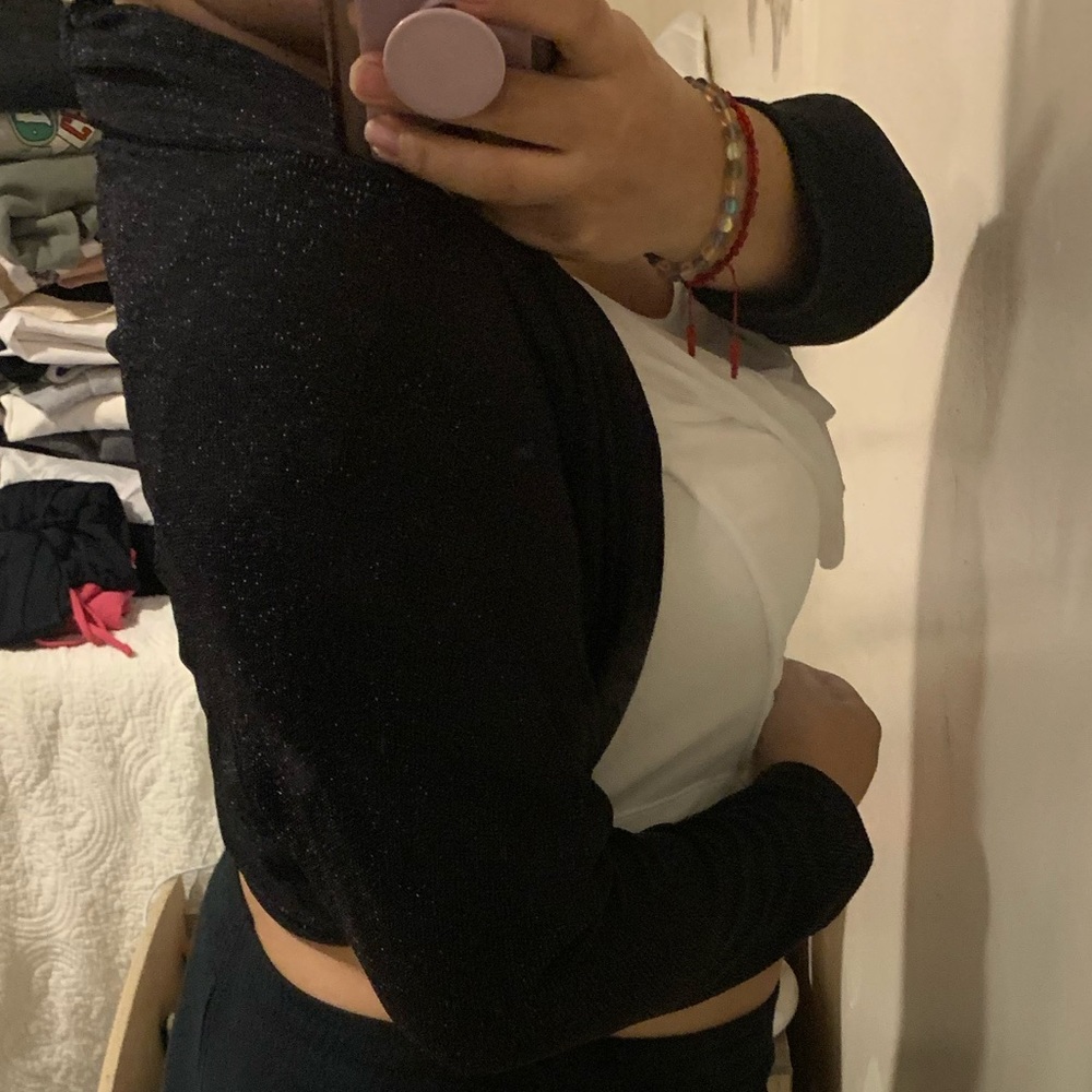 Black shimmer Bolero shrug